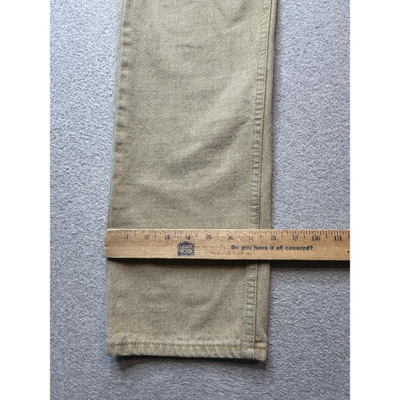 GS115 Jeans Mens 32x31 Tan Khaki Straight Leg 100% Cotton Denim Casual 5 Pocket - Picture 8 of 16